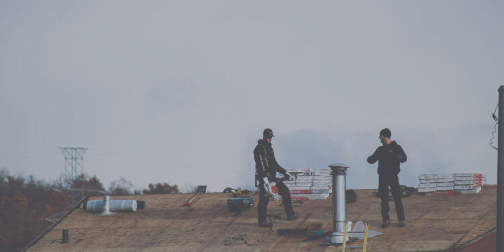 emergency roof leak repair of a commercial roof